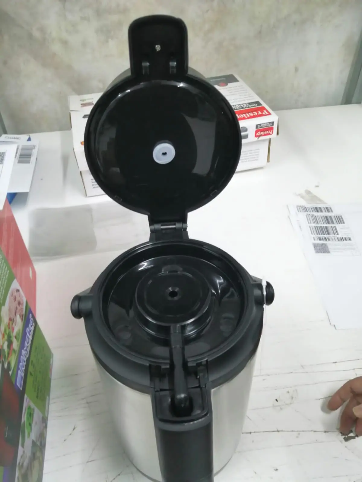 Picture of Prestige Stainless Steel Flask 4 Liter For Tea And Coffee , For Home, Shop Or Office Use(Multicolor)