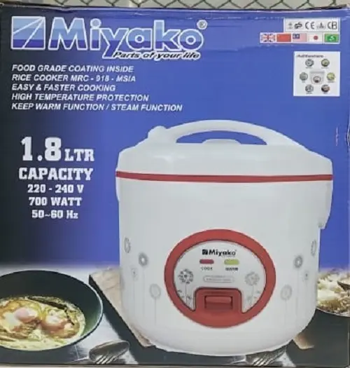 Picture of Miyako 1.8 Liter Small Size Rice Cooker MRC-918(Multicolor)