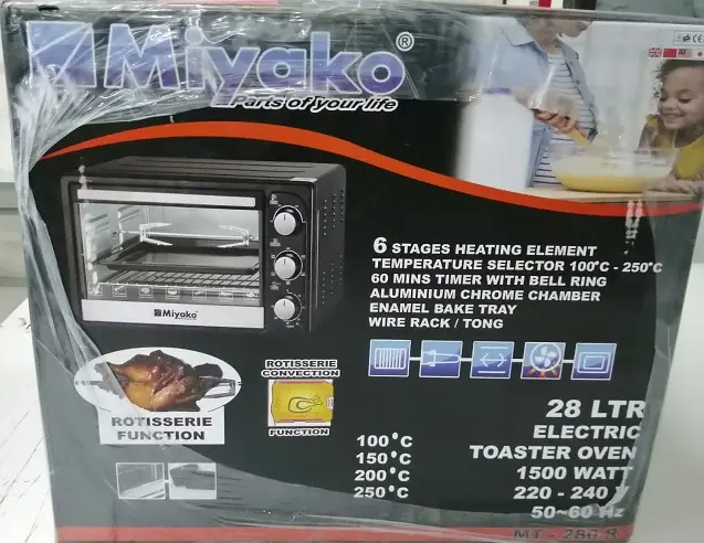 Picture of Miyako 28 Liter Electric Oven MT-280R with Chamber Enamel Bake Tray(Mixed)