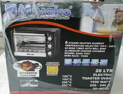 Picture of Miyako 28 Liter Electric Oven MT-280R with Chamber Enamel Bake Tray(Mixed)