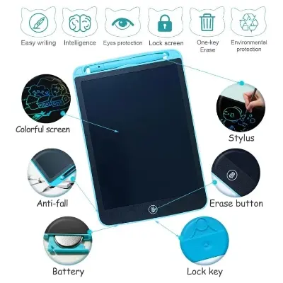 Picture of 12" Inch LCD Writing Tablet Digital Drawing Tablet(Multicolor)