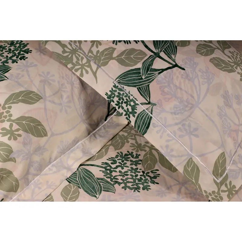 Picture of 100% Premium Cotton Bedsheet.  Set Includes 1 Bedsheet and 2 Pillow Covers