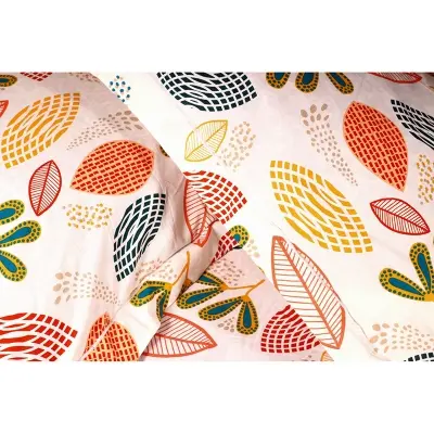 Picture of 100% Premium Cotton Bedsheet.  Set Includes 1 Bedsheet and 2 Pillow Covers