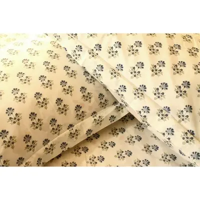 Picture of 100% Premium Cotton Bedsheet.  Set Includes 1 Bedsheet and 2 Pillow Covers