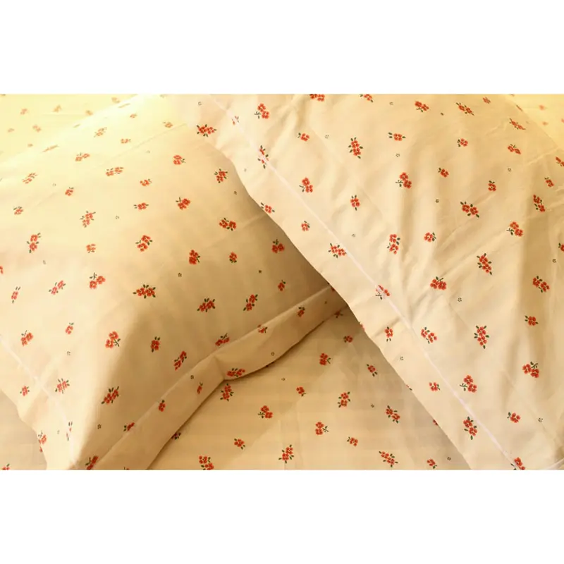 Picture of 100% Premium Cotton Bedsheet.  Set Includes 1 Bedsheet and 2 Pillow Covers