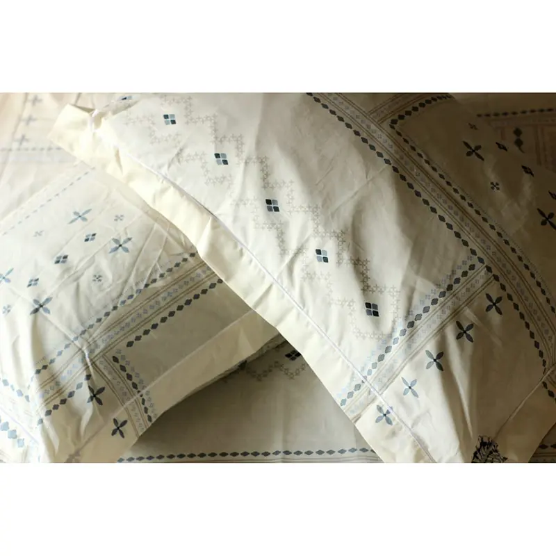 Picture of 100% Premium Cotton Bedsheet.  Set Includes 1 Bedsheet and 2 Pillow Covers