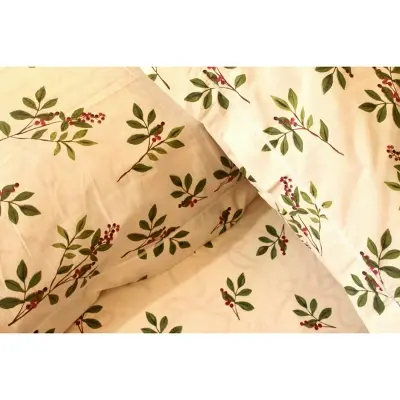 Picture of 100% Premium Cotton Bedsheet.  Set Includes 1 Bedsheet and 2 Pillow Covers