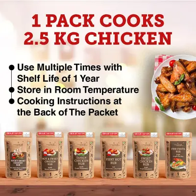 Picture of rocky smoky chicken rub -50gm