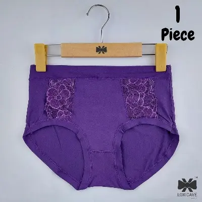 Picture of 1 Pieces 1 Color Loxicave Imported Premium Panty Stylish panty cotton panty comfortable panty flower print panty BAPA02 - Multicolor