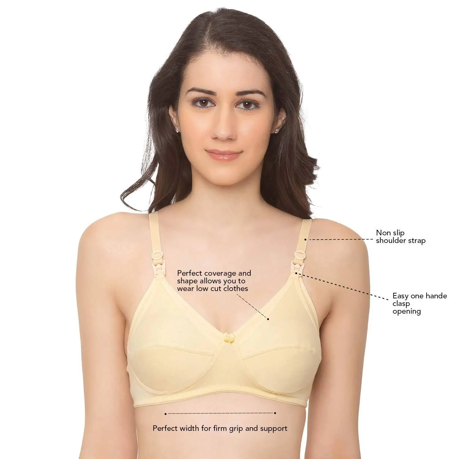 Picture of 2 Pack 2 Color Loxicave Maternity Bra UndBraMat01