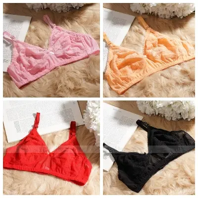 Picture of 4 peace premium AC net premium quality bra - Multicolor