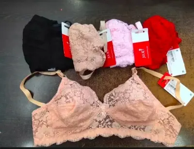 Picture of combo 4 peace soft premium quality net bra for women - Multicolor