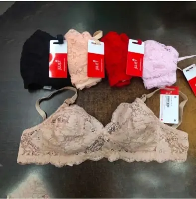 Picture of combo 4 peace soft premium quality net bra for women - Multicolor