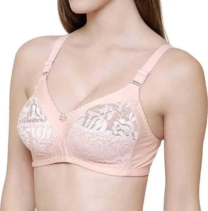 Picture of 2 peace soft comfortable  cotton bra - Multicolor
