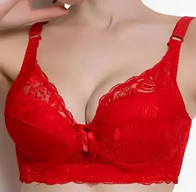 Picture of 1 peace quality comfort AC net bra - Multicolor