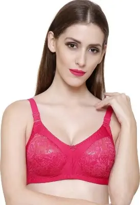 Picture of 1 peace stretchable comfort soft cotton bra - Multicolor