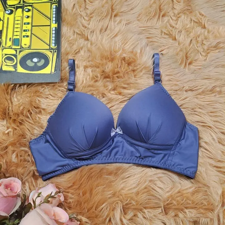 Picture of stylish comfortable Soft  Non Paded Wireless Foam Bra for Sexy Women and Girls - Multicolor