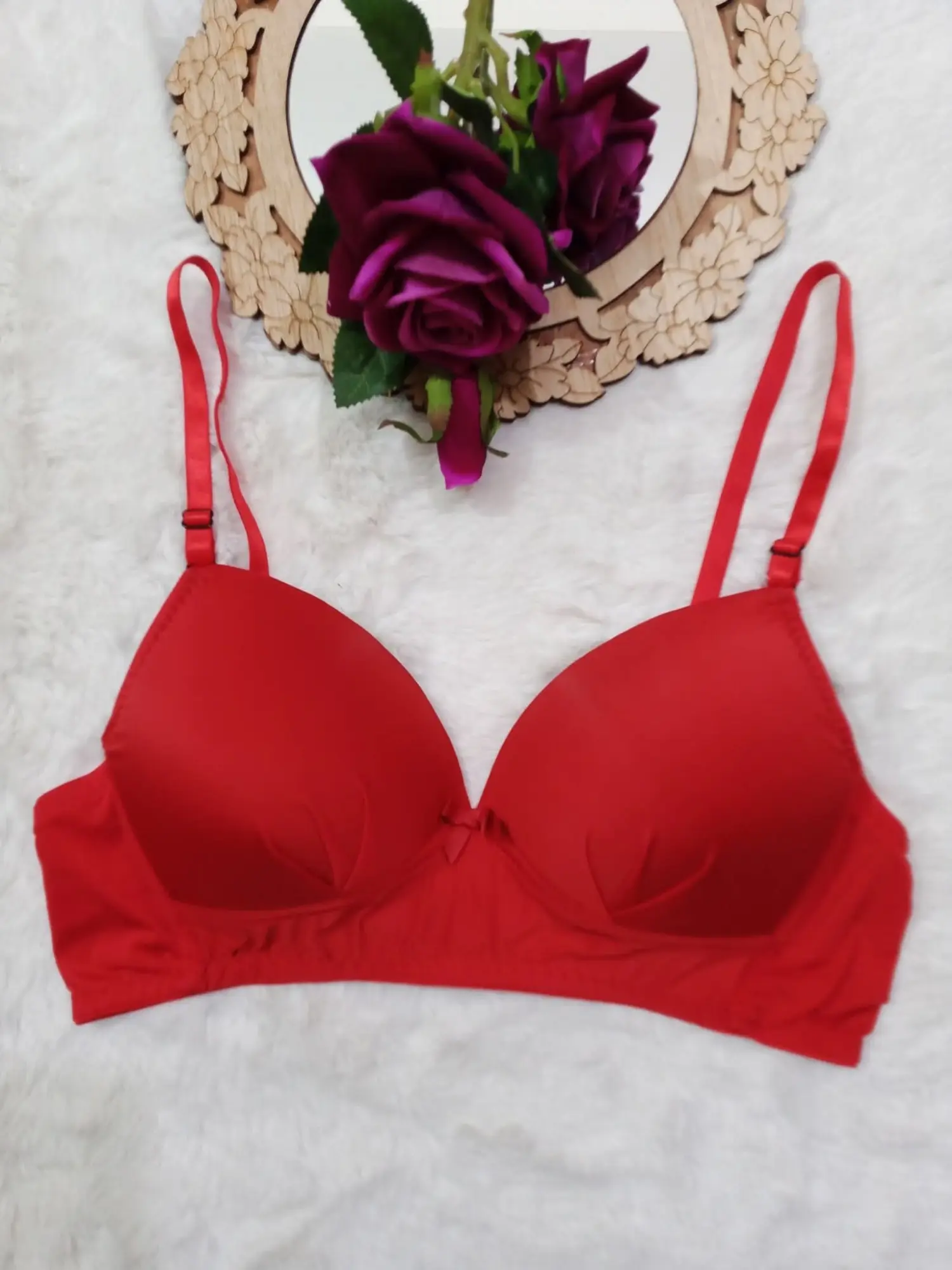 Picture of 4 peace premium quality soft comfortable padded non wired   foam bra - Multicolor