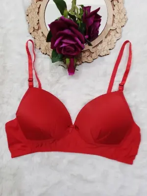 Picture of 4 peace premium quality soft comfortable padded non wired   foam bra - Multicolor