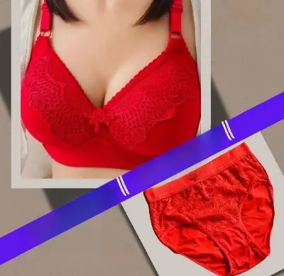 Picture of Deluxe Comfort Bridal Bra and Panty Set: Perfect for Newly Married Wives