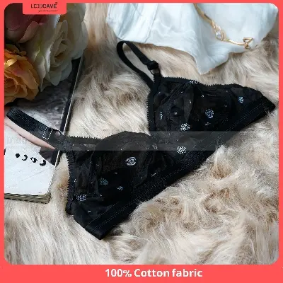 Picture of "100% Cotton Comfortable Non-Padded LIKE ME PRINT  Bra for Women – Soft Everyday Wear | Daraz Best Price"