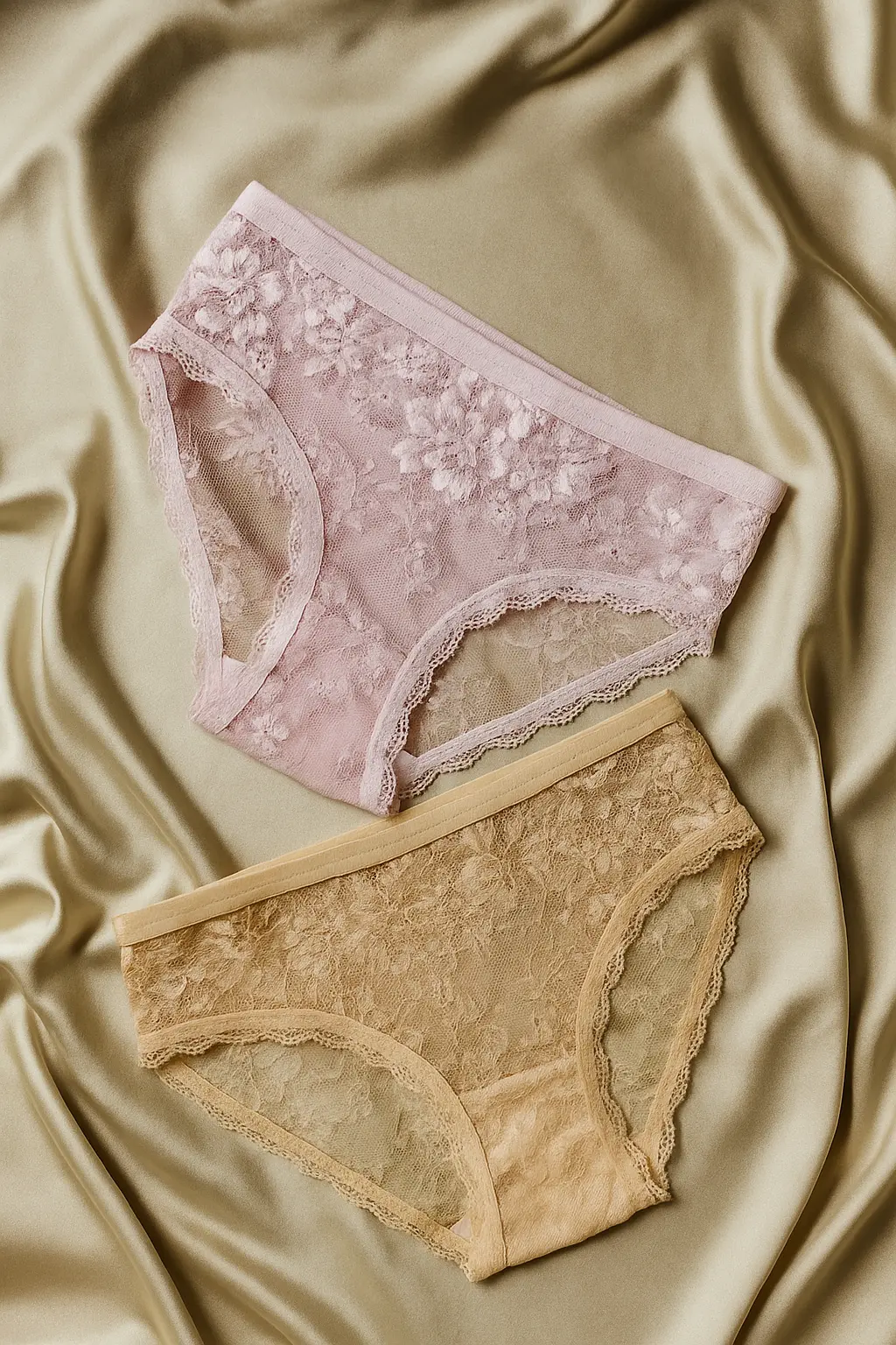 Picture of 4 peace 4 color imported china   stylish flower lace panty - Multicolor