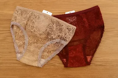 Picture of 4 peace 4 color imported china   stylish flower lace panty - Multicolor