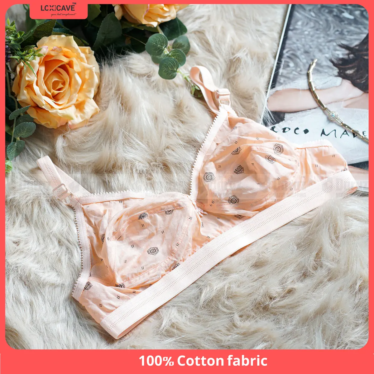 Picture of 4 Pack 4 Color Indian Like Me imported stylish comfortable cotton bra - Multicolor