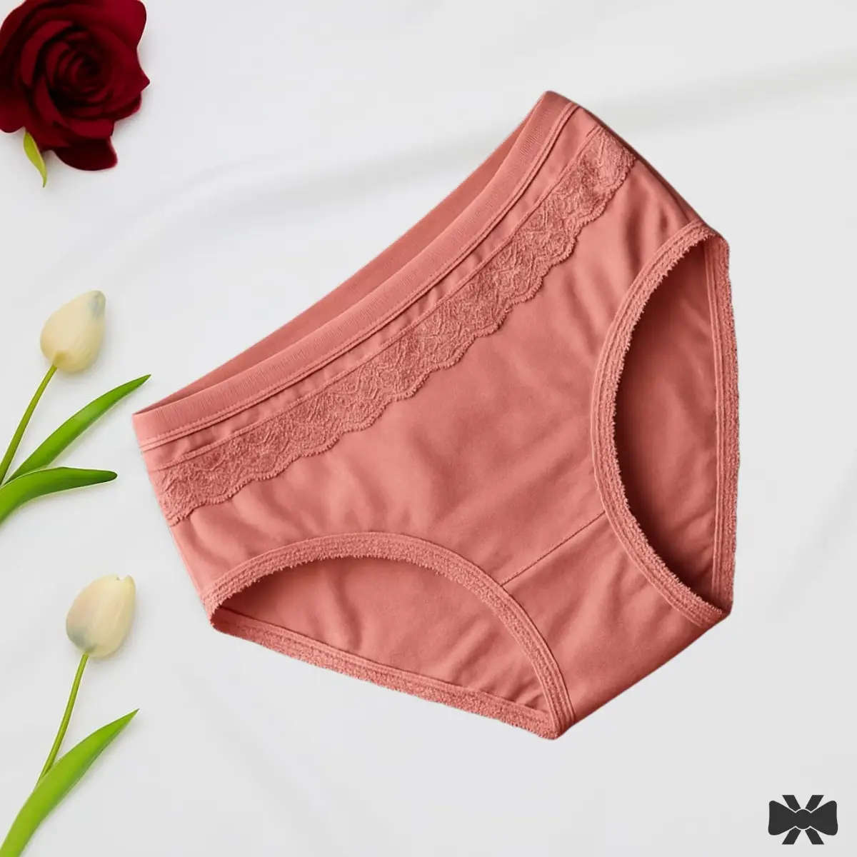 Picture of 4 Pieces 4 Color China Imported Premium Panty Stylish panty cotton panty comfortable panty flower print panty - Multicolor