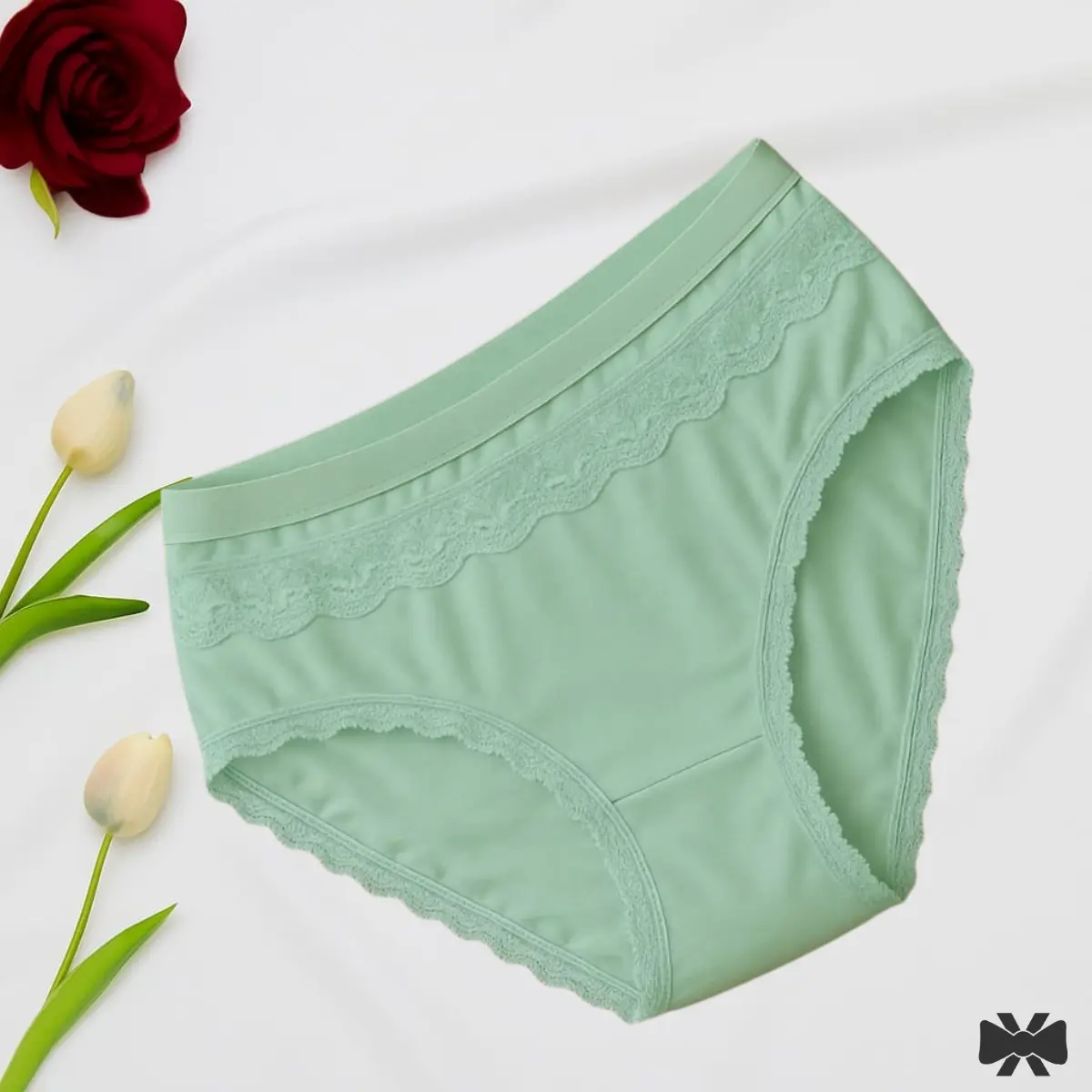 Picture of 4 Pieces 4 Color China Imported Premium Panty Stylish panty cotton panty comfortable panty flower print panty - Multicolor