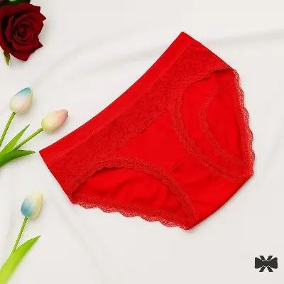 Picture of 4 Pieces 4 Color China Imported Premium Panty Stylish panty cotton panty comfortable panty flower print panty - Multicolor