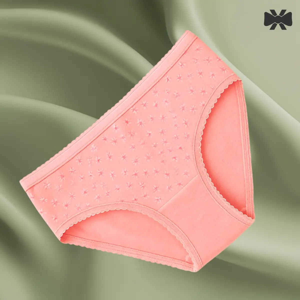 Picture of 4 Pieces 4 Color China Imported Premium Panty Stylish panty cotton panty comfortable panty flower print panty - Multicolor