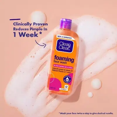 Picture of Clean & Clear Foaming Face Wash 100 ml - Orange