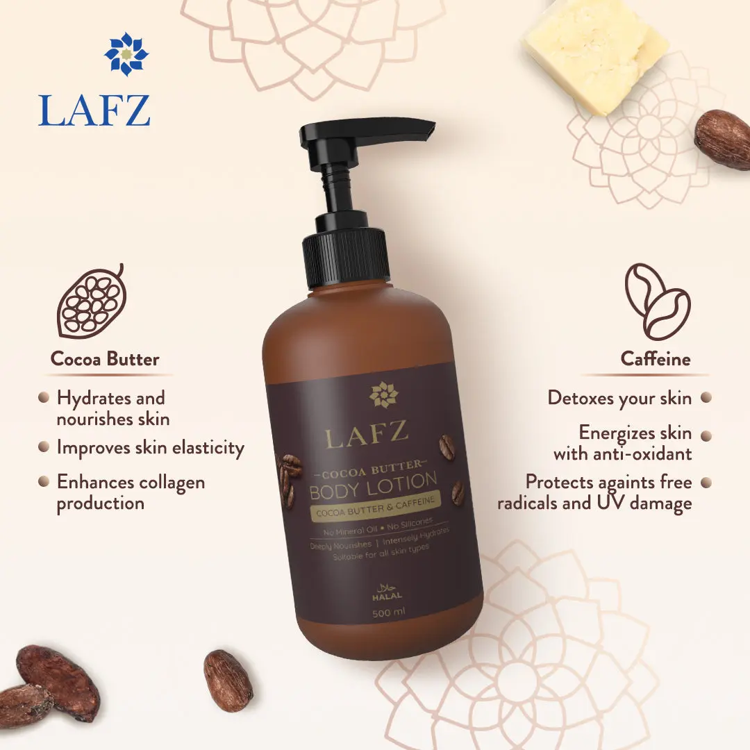 Picture of LAFZ Halal Cocoa Butter Body Lotion 500ML - Not Specified