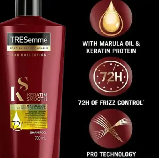 Picture of Tresemme  Keratin Smooth With Marula Oil Shampoo 700 ml - Red