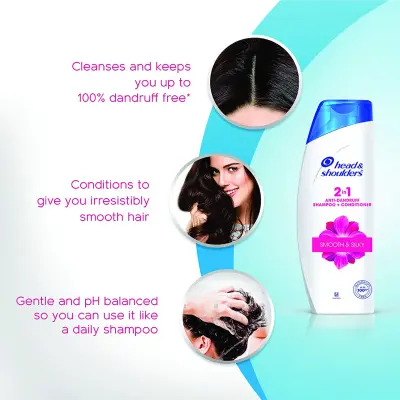 Picture of Head Shoulders Anti Dandruff 2 in 1 Smooth and Silky Shampoo + Conditioner 400 ML