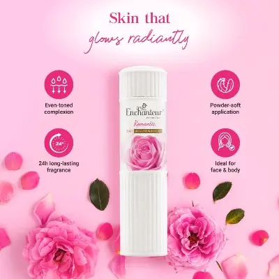 Picture of Enchanteur Perfumed Romantic Telcum Powder- 125g
