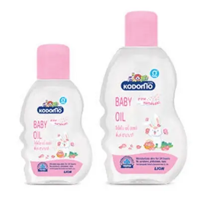Picture of Kodomo Baby Oil 200ml – Gentle Moisturizing Baby Oil for Soft Skin - Pink