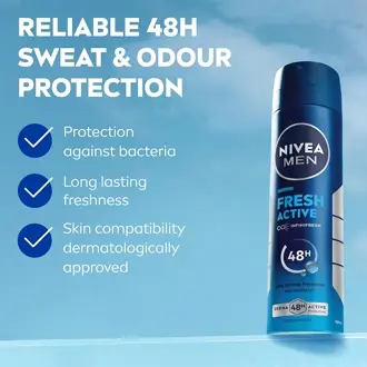 Picture of Nivea Men Deodorant Spray, Fresh Active, 150Ml