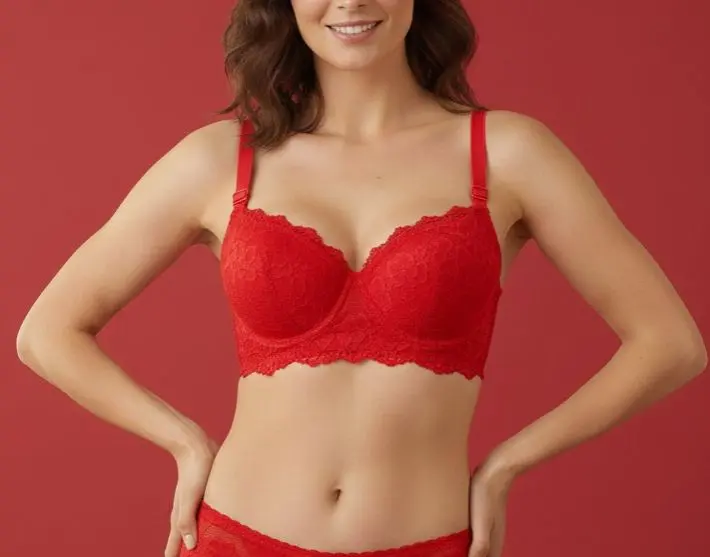 Picture of Soffy Soft New Comfortable Lace Foam Paded Pushup Bra For Women (1Piece) - Bra - Multicolor