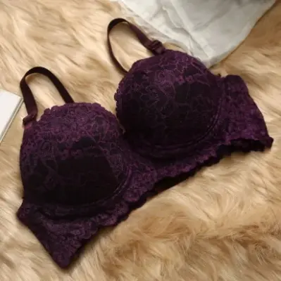 Picture of Soffy Soft New Comfortable Lace Foam Paded Pushup Bra For Women (1Piece) - Bra - Multicolor