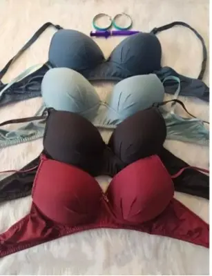 Picture of 1 pc Elegant Women Push-Up Bralette with Adjustable Straps, Comfortable Breathable Material, Available in Multiple Colors - Multicolor