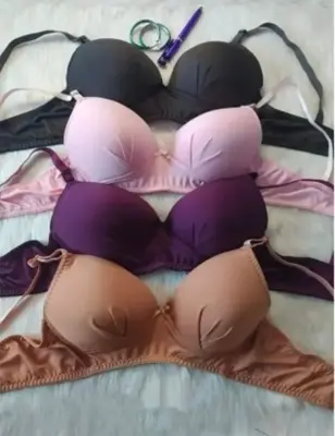 Picture of 1 pc Elegant Women Push-Up Bralette with Adjustable Straps, Comfortable Breathable Material, Available in Multiple Colors - Multicolor