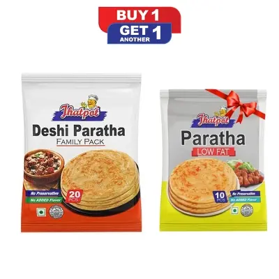 Picture of Jhatpot Deshi Paratha Family Pack  (Premium) 20pc 1300gm