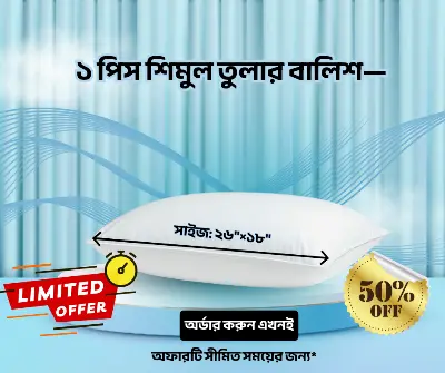 Picture of Original Shimul Cotton Pillow White