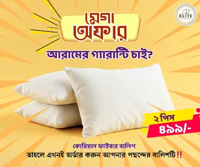 Picture of Korean Fiber  Combo Pillow White