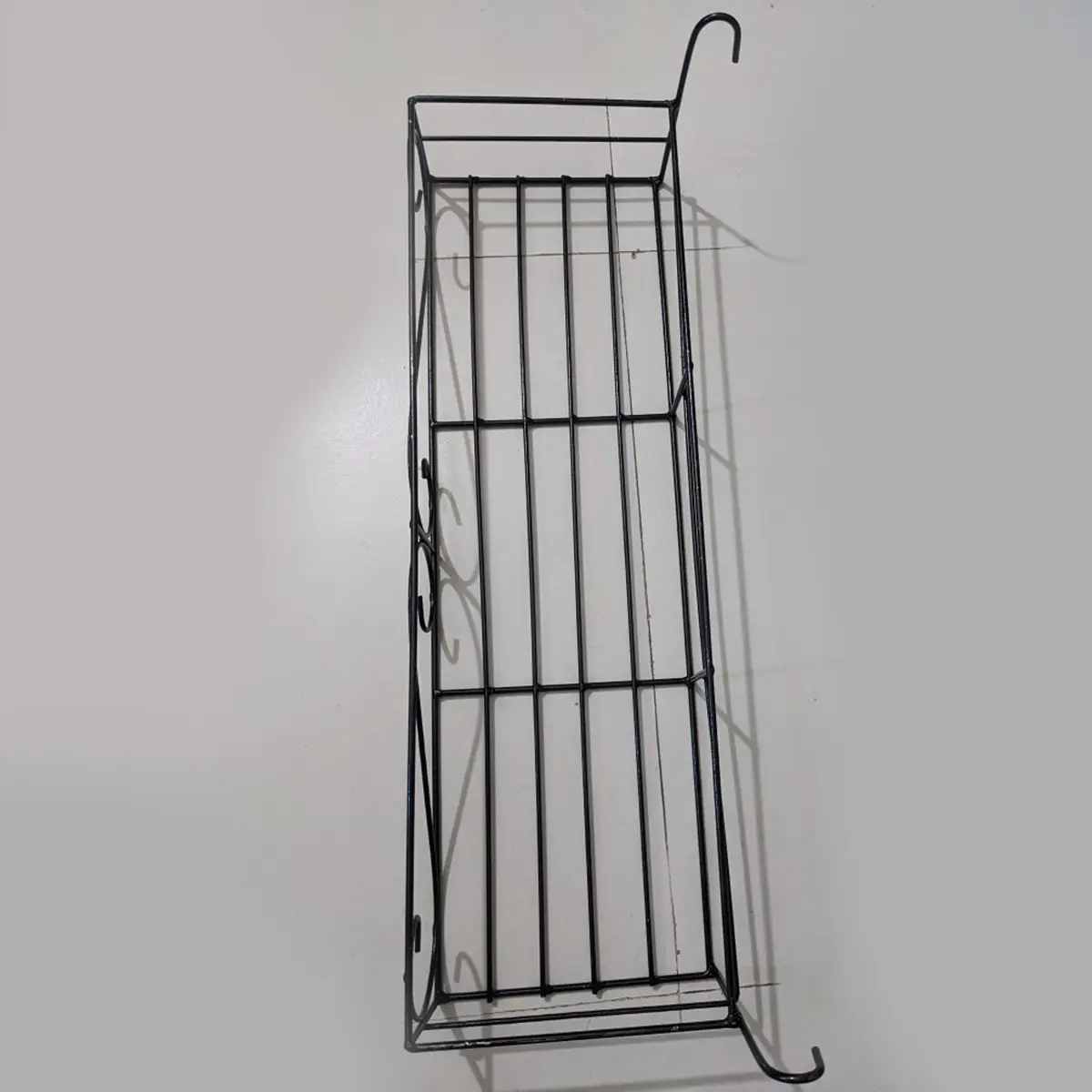 Picture of Metal Grill Rack Hanging Planter Pot 24x8x4 inches -1 Pcs. (Black)