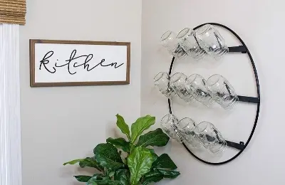 Picture of Metal  mounted mug hanger - 1 pc (Black)