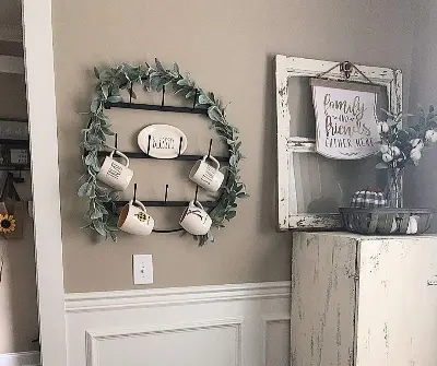 Picture of Metal  mounted mug hanger - 1 pc (Black)