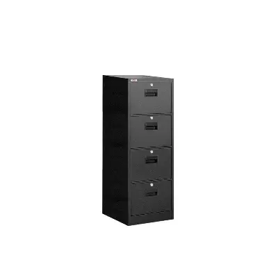 Picture of Metal File Cabinet 4 drawer - 1pc (Black)